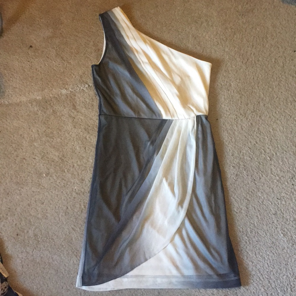 Grecian One-Shoulder Evening Silk Dress